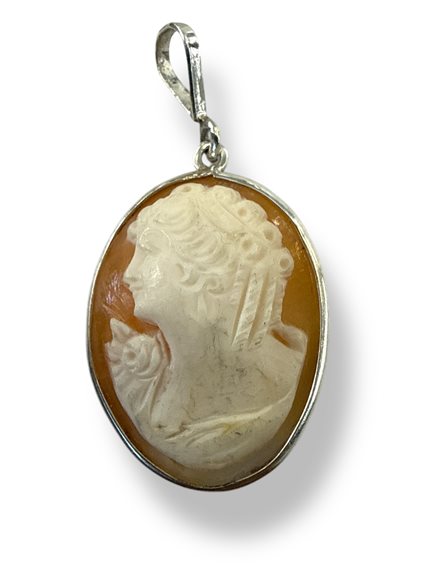 Anhänger Mandile 1922 Dame Cammei  in Silber Conchiglia 2MCICM88 - 2MCICM88